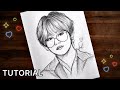 How to draw bts v taehyung step by step tutorial  artholic