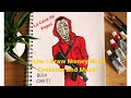 How To Draw Money Heist Costume and Mask | La Casa De Papel | Acrylic Painting | Money Heist