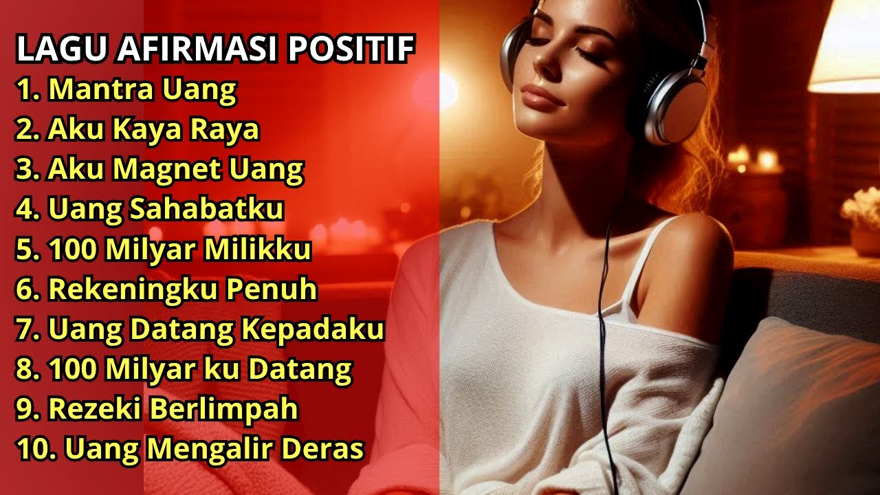 TERBARU 10 Lagu Afirmasi Positif,Kumpulan Lagu Afirmasi Positif,Lagu Afirmasi Uang Mengalir Deras 19