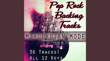 Melodic Hard Rock Backing Track A mixolydian Mode