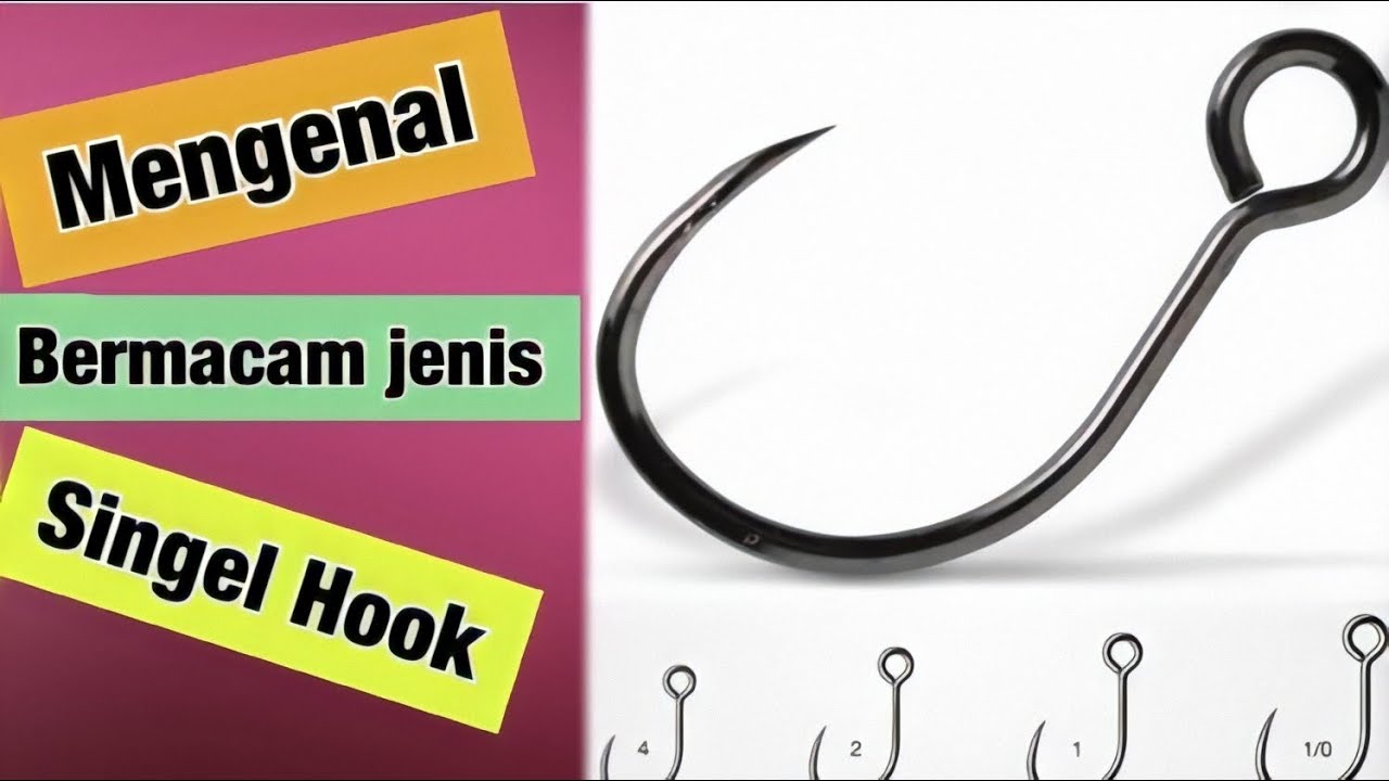 21 Jenis  Mata Kail Pancing Singel Hook dan  Fungsinya  YouTube