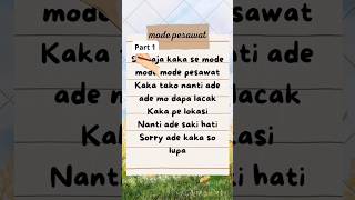 Lirik Lagu Mode Pesawat Part 1 lirik musik modepesawat