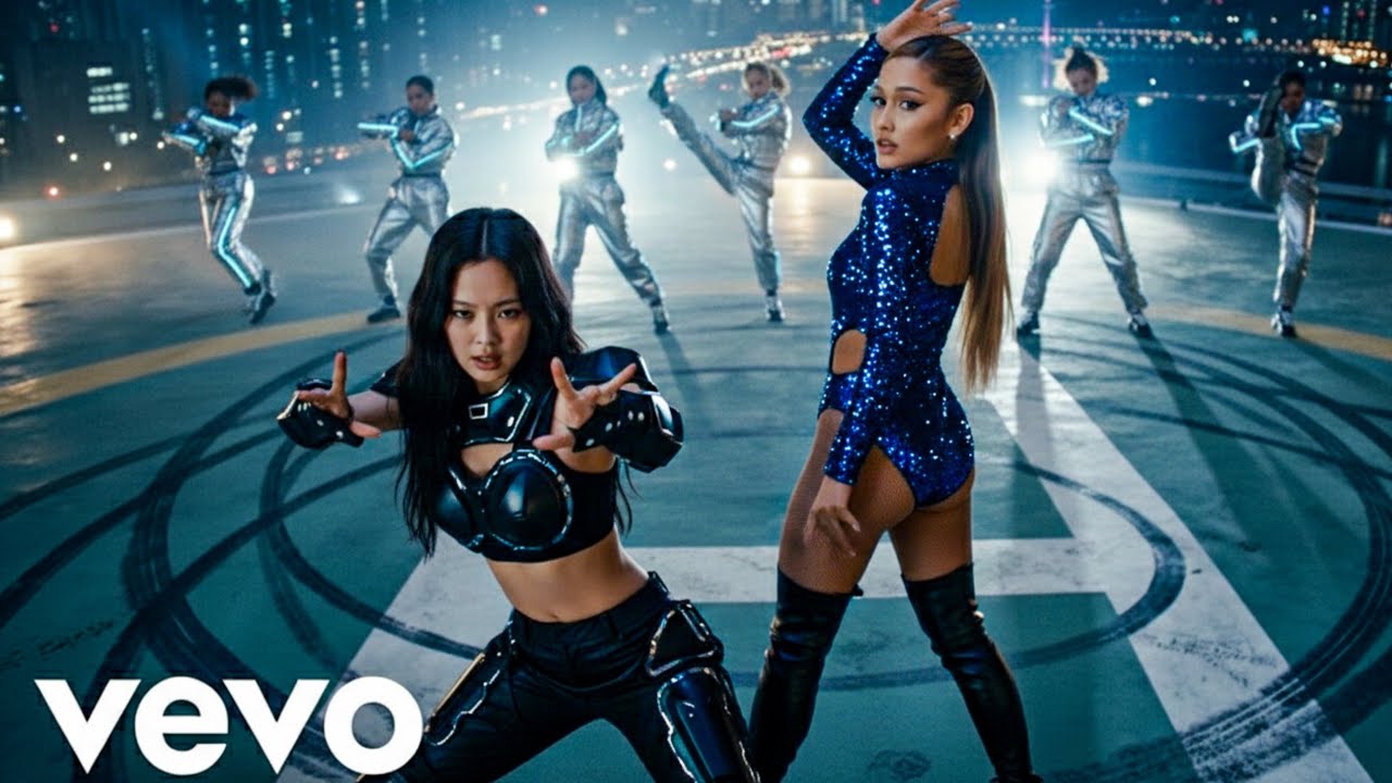 Jennie, Ariana Grande Midnight Spin (Official Lyrics Video)