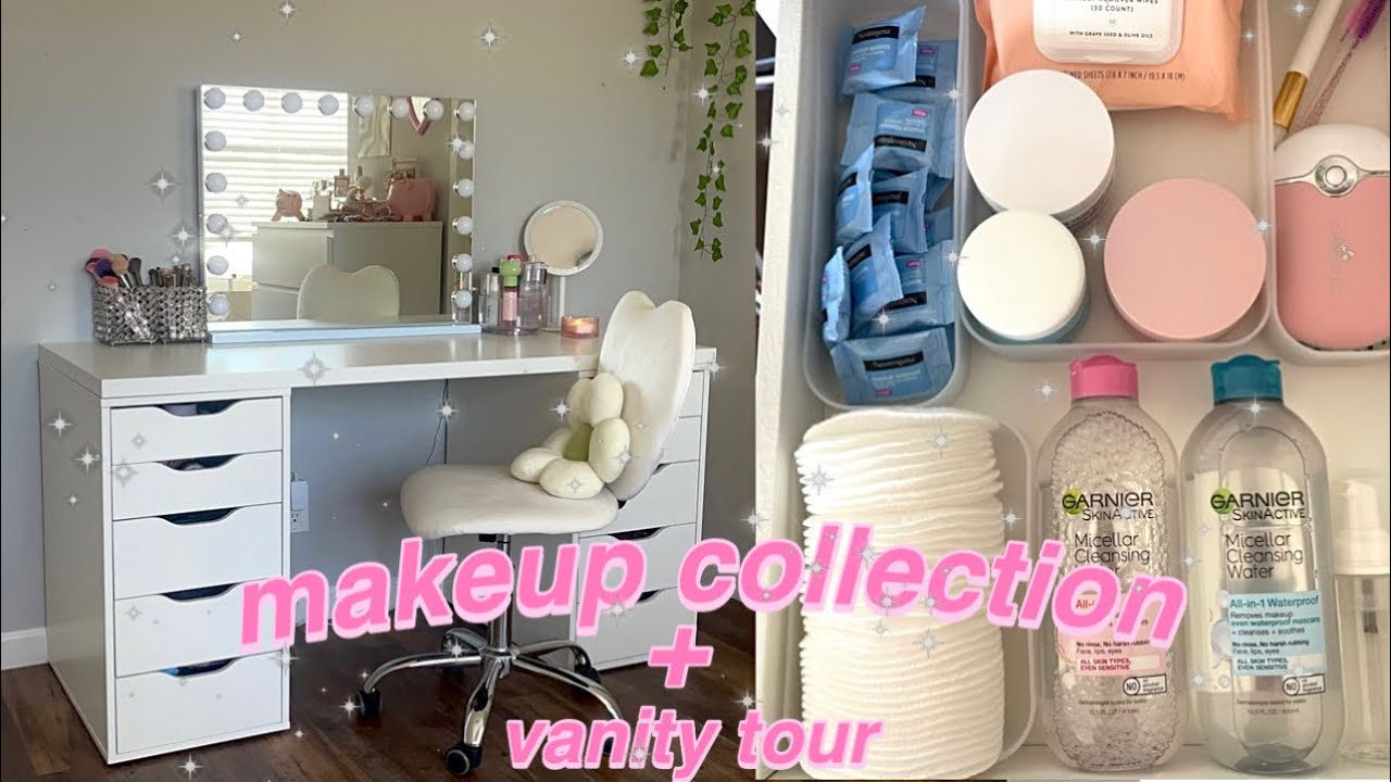 MY MAKEUP COLLECTION/VANITY TOUR 2022 l my holy grail makeup products