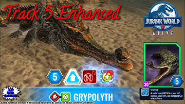 GRYPOLYTH! Enhancement Track 5 Reactive -First Look! Jurassic World Alive beta