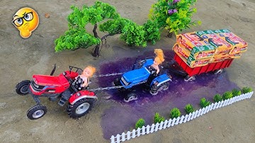 Diy Tracktor Stuck in mud with Parle g.mini Scince Project Part 2  @MiniCreatorYt