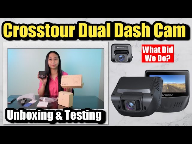Crosstour Dash Cam Front and Rear CR900 Operation Video 