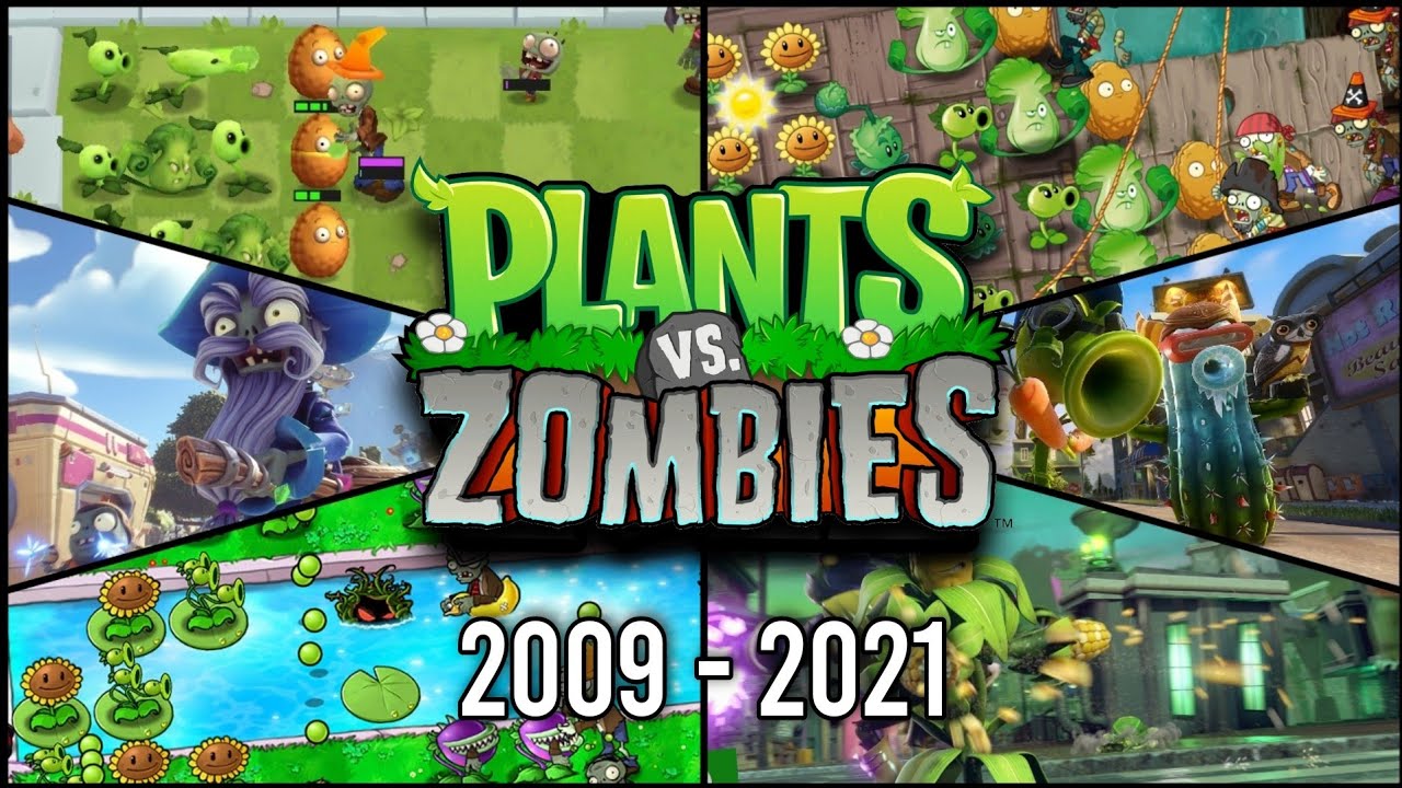 Evolution of Plants vs. Zombies Games (2009 ~ 2021) 