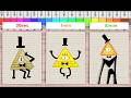 Drawing Bill Cipher  in 30Sec, 1Min, 10Min (Gravity Falls)