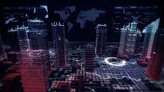 Virtual City Background Video HD