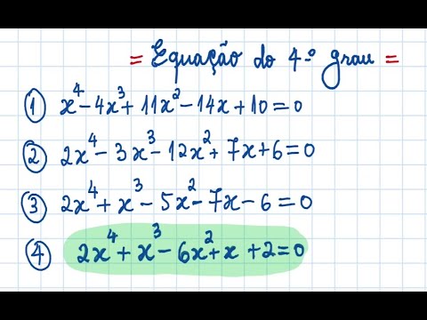 Equação do quarto Grau completa- Aprenda a Resolver Facilmente (Aspa ...