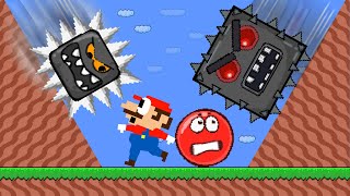 : Mario & Numberblocks Marble Race, Red Ball vs the Giant BOSSES Billberry maze | Game Animation