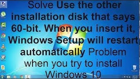 "Use the other installation disk that says 64-bit".. Error Fixing Simple method