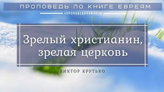 🎧 Проповедь «Зрелый христианин, зрелая церковь | Виктор Крутько | Евреям 5:12-14