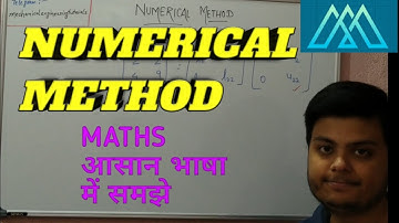 NUMERICAL METHOD | ENGINEERING MATHEMATICS | HINDI | GATE 2021 | ESE 2021 | UNIVERSITY EXAM