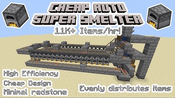 AUTO SUPER SMELTER with 32 FURNACES! | Minecraft Java 1.19+