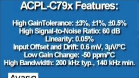 ACPL-C79x Isolation Amplifier