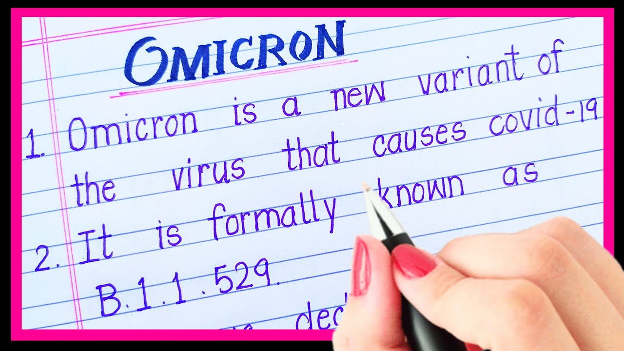 omicron essay in english pdf