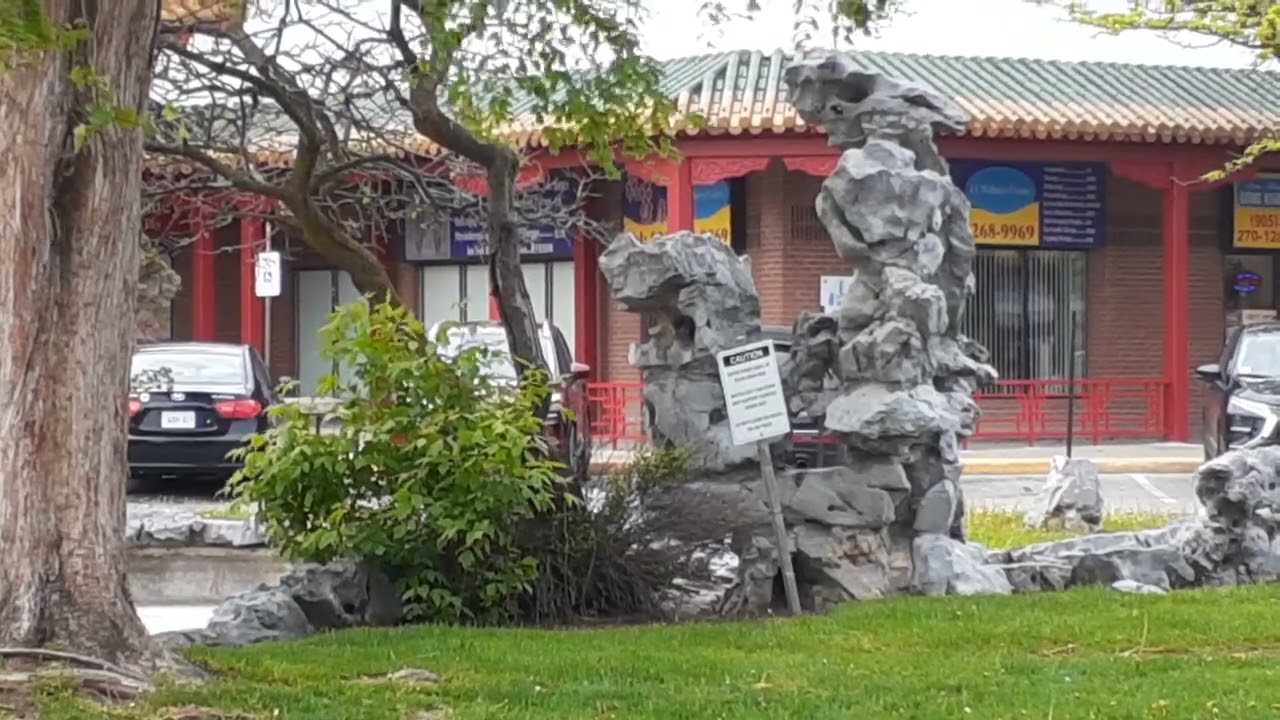 Garden yard for Vietnamese and Japanese people at Mississauga Chinese Centre
