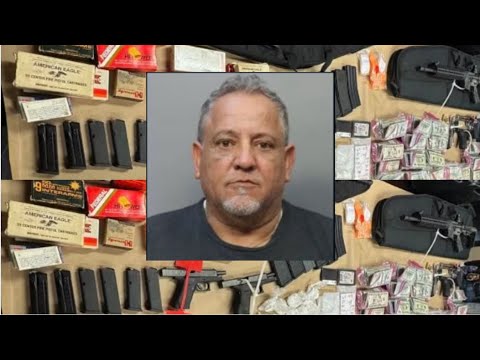 Productos robados, droga, armas y dinero: lo que encontraron en la casa de un cubano en Miami