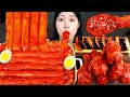 ASMR MUKBANG| 직접 만든 떡볶이 양념치킨 김밥 먹방 &amp; 레시피 FRIED CHICKEN AND Tteokbokki EATING