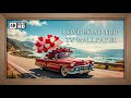 Romantic Valentine's Convertible | Heart Balloons &amp; Roses 4K Art Screensaver