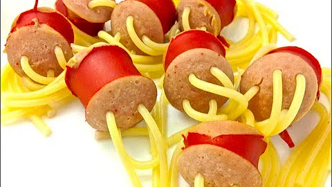 How to make SPAGHETTI DOGS - Carolyn's Kitchen