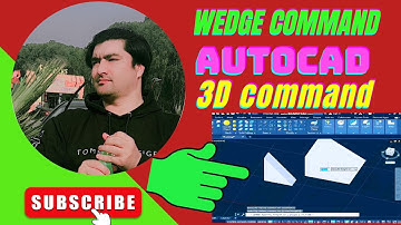 wedge command in Autocad | how to draw triangle shape in Autocad | triangle shape | wedge command