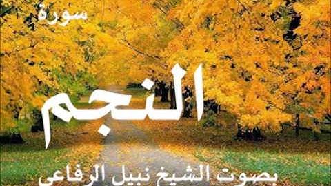 سورة النجم بصوت الشيخ نبيل الرفاعي