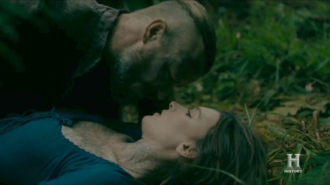 Vikings - 5x06 Astrid and King Herald make out session - YouTube