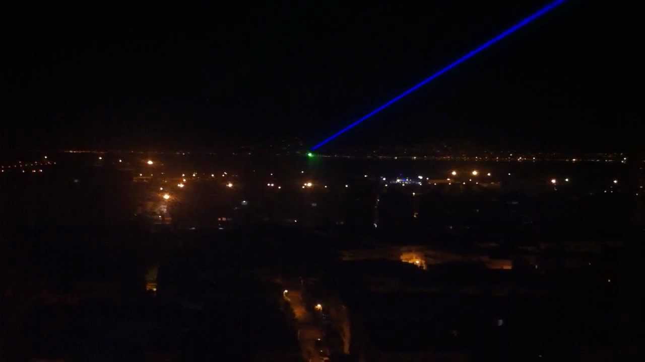 400Mw Green Laser At A 9Km Distance!!