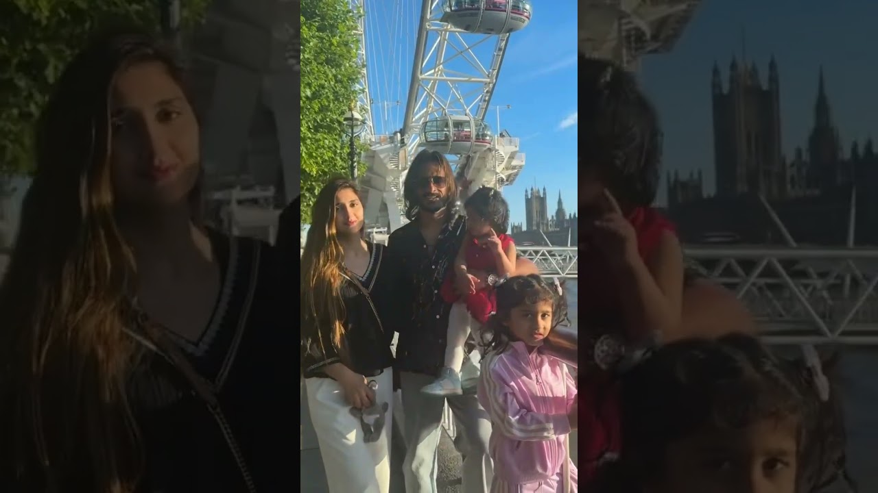 Hassan Ali With Family In UK | Hassan Ali, Samiya, Helena, Hazel