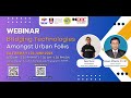 Webinar bridging technologies amongst urban folks