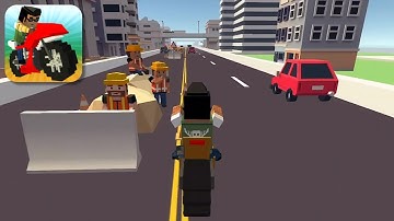 Blocky Moto Racing - Gameplay Showcase (iOS, Android)