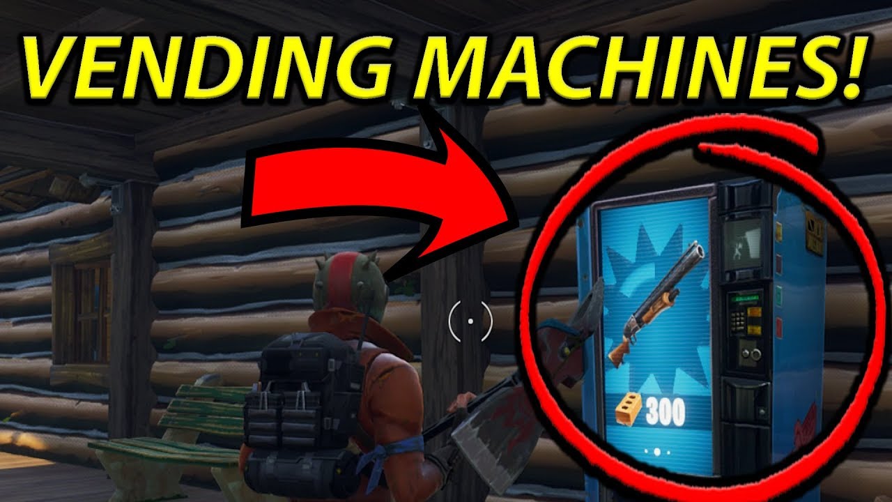 THE BRAND NEW VENDING MACHINES IN FORTNITE!