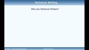 TWB Video Tutorial - Technical Writing