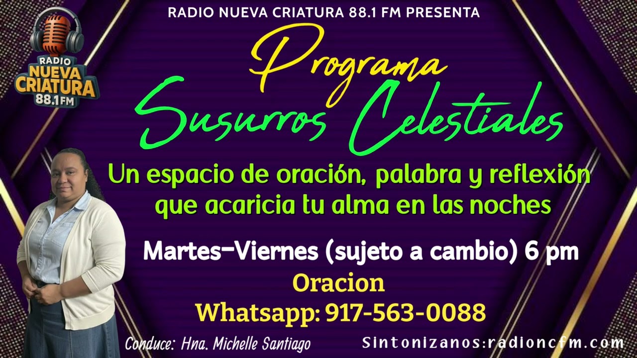 02/24/2026 PROG SUSURROS CELESTIALES TEMA  CUANDO DIOS ABRE CAMINOS DONDE NO LOS HAY HNOS MICHEL