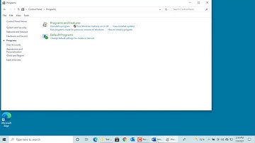 How to Turn Windows features on or off