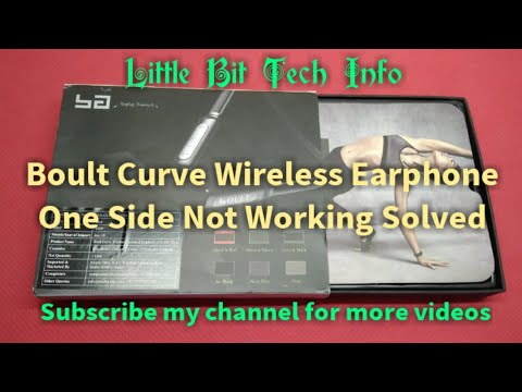 Boult Curve Neckband Wireless Earphone Repair One Side Earbud Not Working Solved