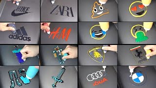 2019 Best Pancake Art - Brand Logos Minecraft Noobpro Emoji Car Logos