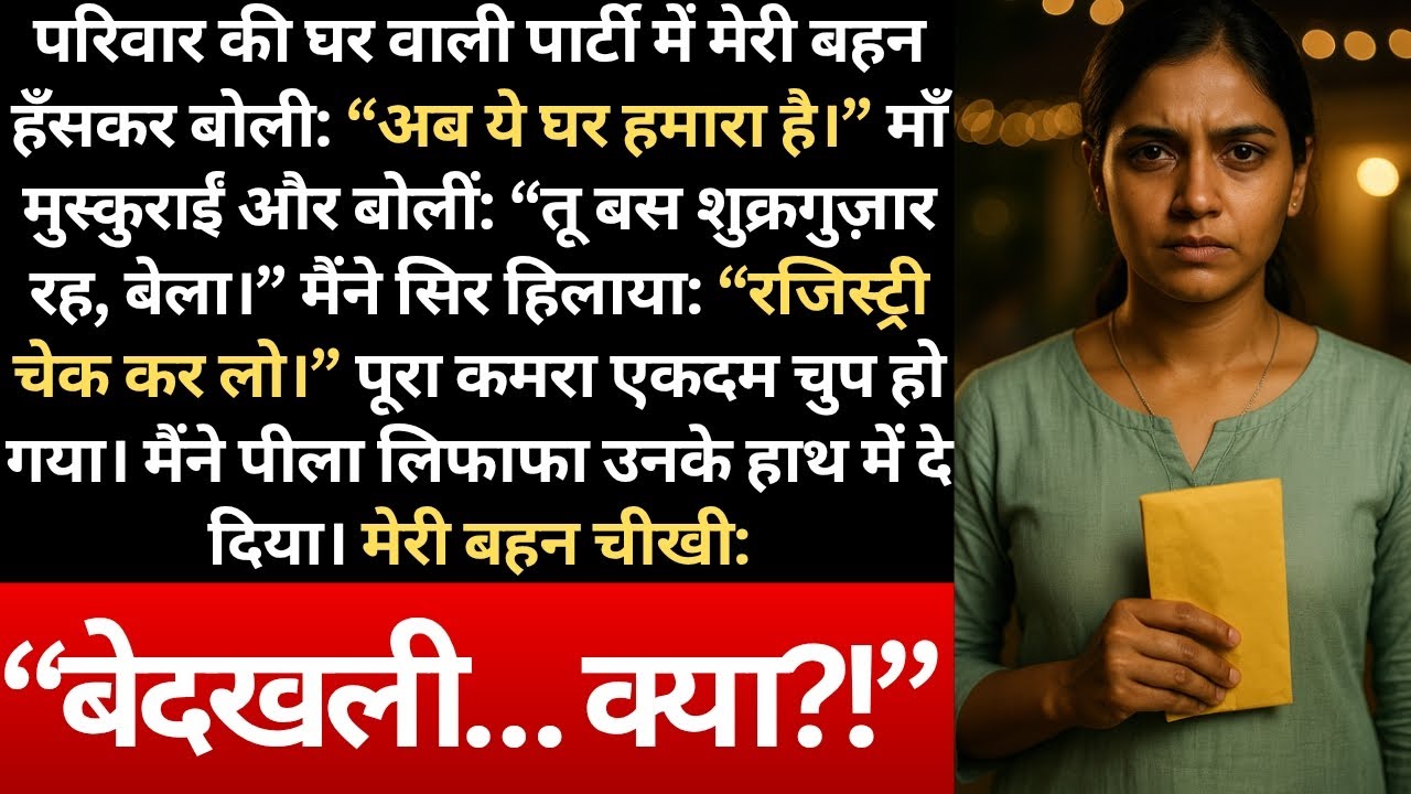 “माँ ने मेरे नाम पर 50 लाख का घर लिया… फिर मैंने उन्हें ही बेदखल कर दिया”