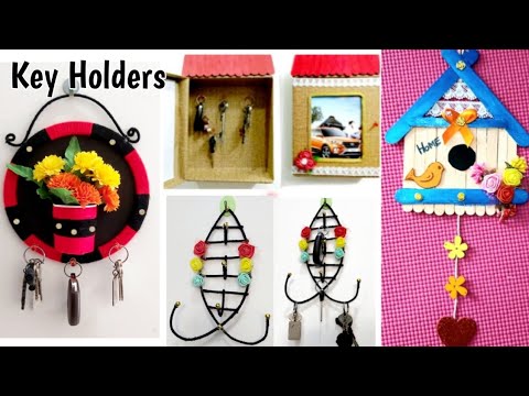 4 Diy Key Holder Craft Ideas You Can Make At Home/ How To Make Key Holder  At Home/Best From Waste - Youtube