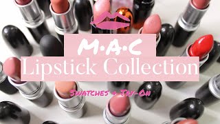 MAC Lipstick Collection 2022 💄 | Swatches & Try-On