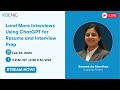 Land More Interviews Using ChatGPT for Resume and Interview Prep