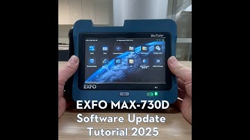 How to Update EXFO MAX-730D Software via USB (Offline Method)
