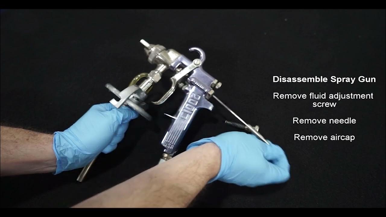Binks 2100 Siphon Fed Spray Gun Cleaning Instructions - YouTube