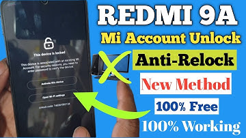 redmi 9a mi account anti relock by unlock tool remove permanently off final solution 2023 one click