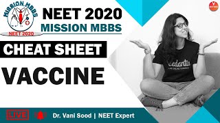 NEET Biology | Vaccine Chest Sheet | Mission NEET 2020 | Vedantu