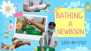 Bathing a Newborn Step-by-step