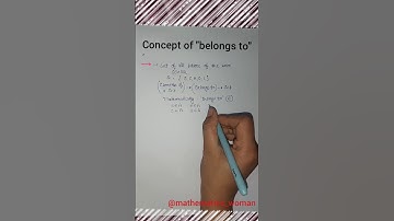 Concept of "belongs to"|Sets|Chapter1|Class11|Ncert #mathematicswoman #sets #cbseclass11 #cbse #math